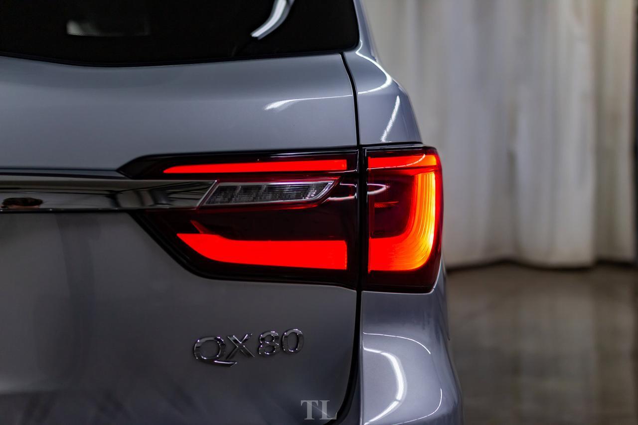 2019 Infiniti QX80 AWD Luxury Edition Leather Roof Nav TV's Red Deer AB