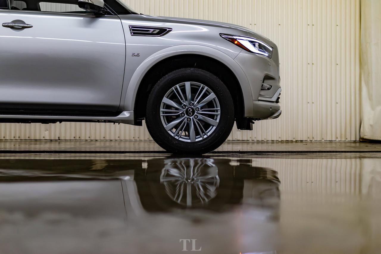 2019 Infiniti QX80 AWD Luxury Edition Leather Roof Nav TV's Red Deer AB