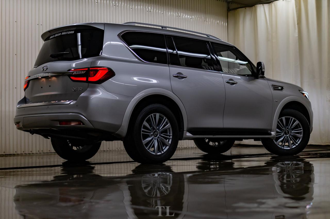 2019 Infiniti QX80 AWD Luxury Edition Leather Roof Nav TV's Red Deer AB