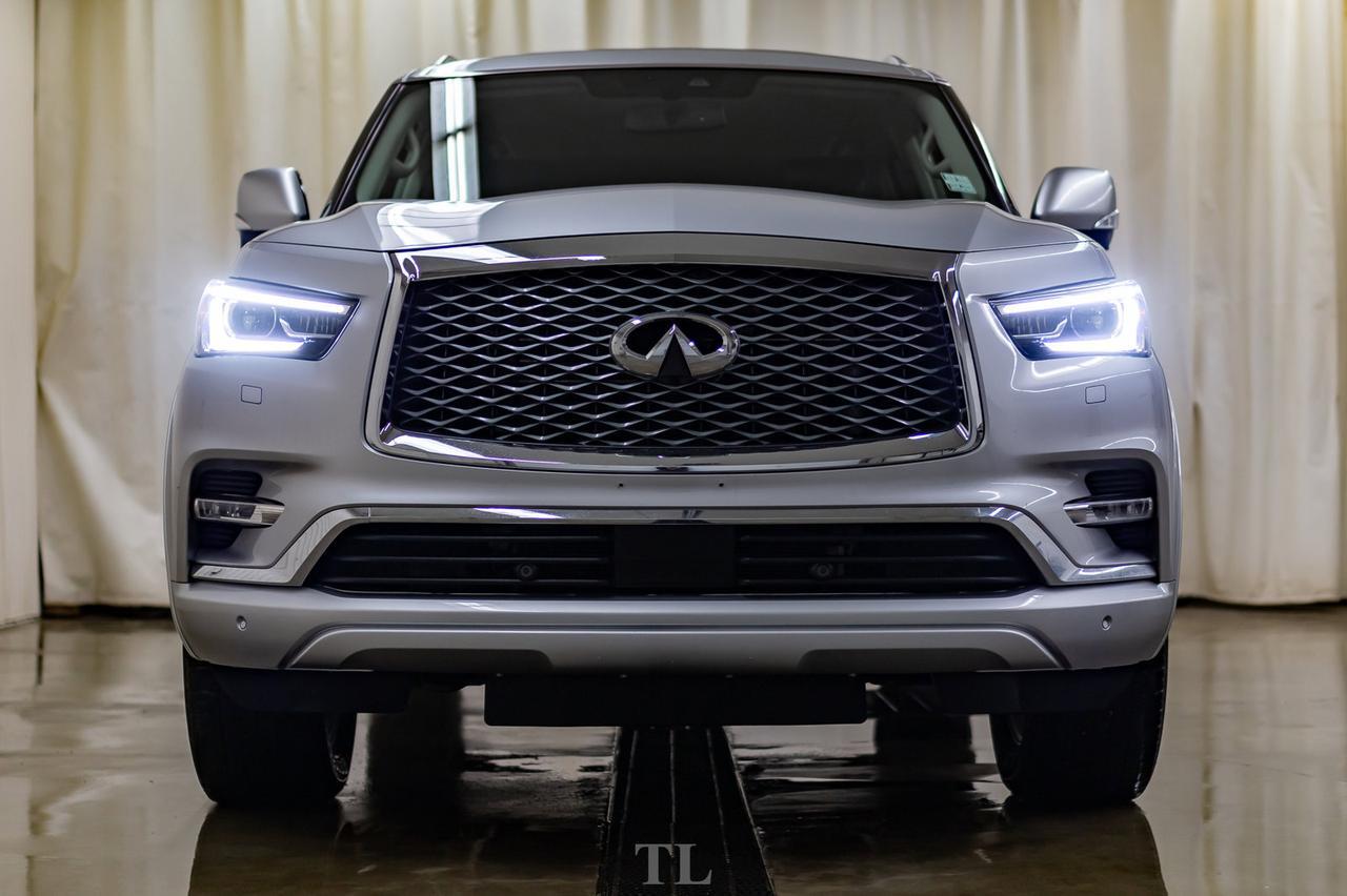 2019 Infiniti QX80 AWD Luxury Edition Leather Roof Nav TV's Red Deer AB