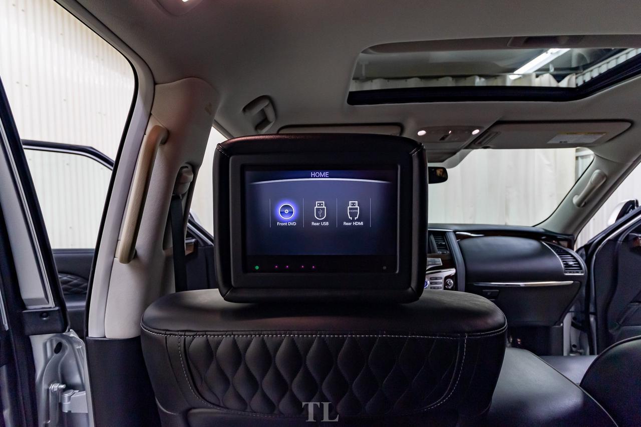 2019 Infiniti QX80 AWD Luxury Edition Leather Roof Nav TV's Red Deer AB