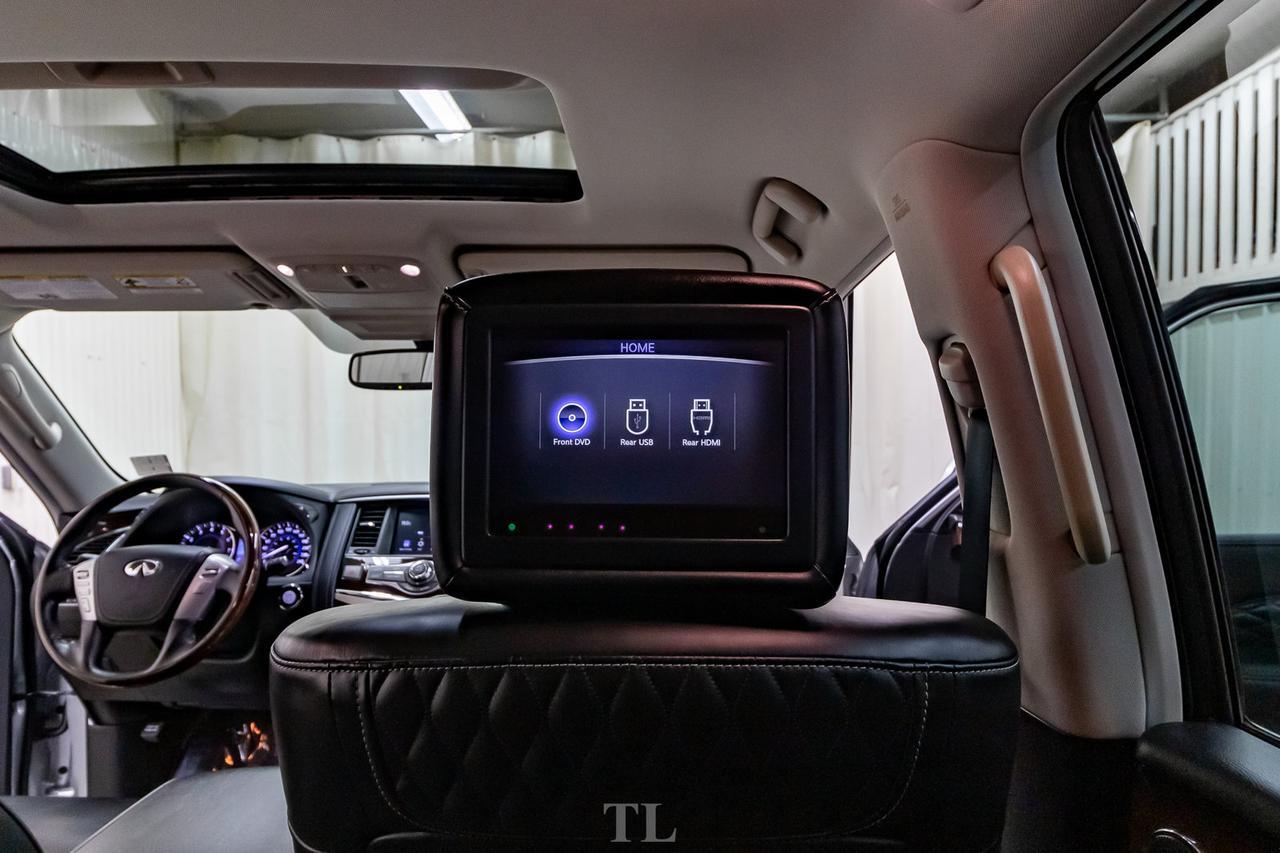 2019 Infiniti QX80 AWD Luxury Edition Leather Roof Nav TV's Red Deer AB