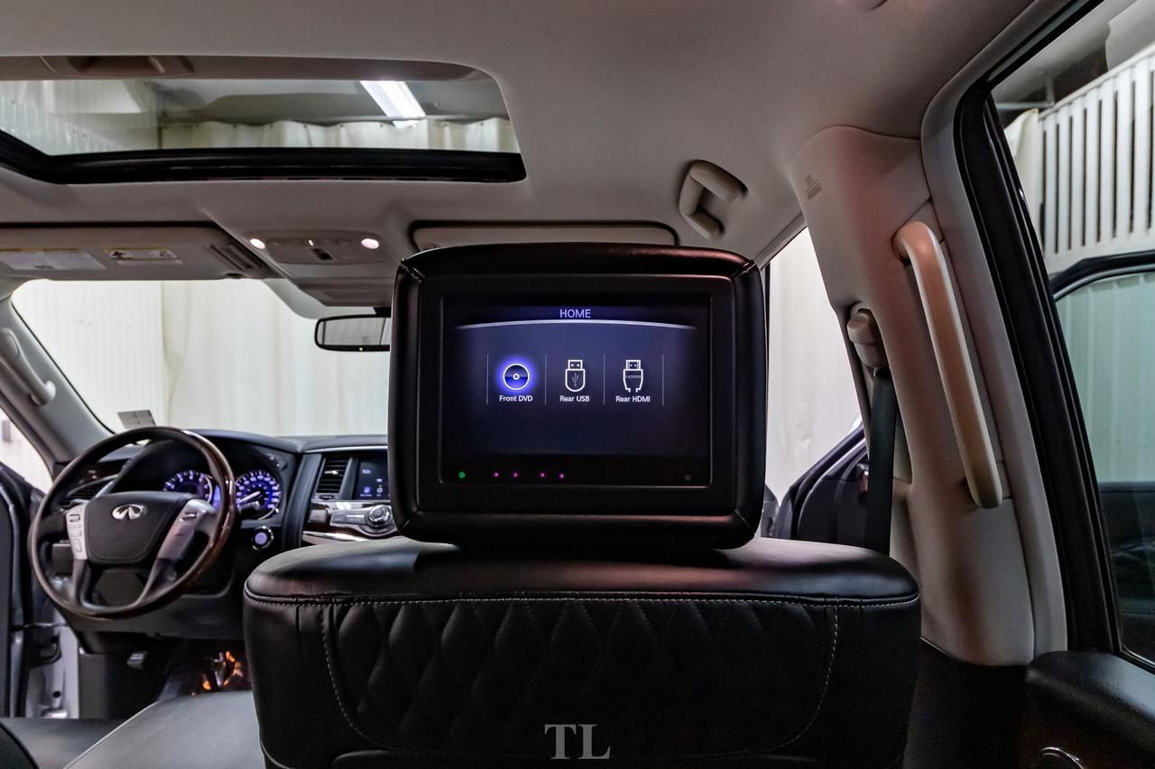 2019 Infiniti QX80 AWD Luxury Edition Leather Roof Nav TV's Red Deer AB