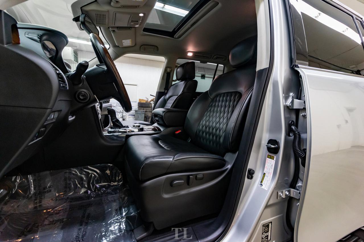 2019 Infiniti QX80 AWD Luxury Edition Leather Roof Nav TV's Red Deer AB
