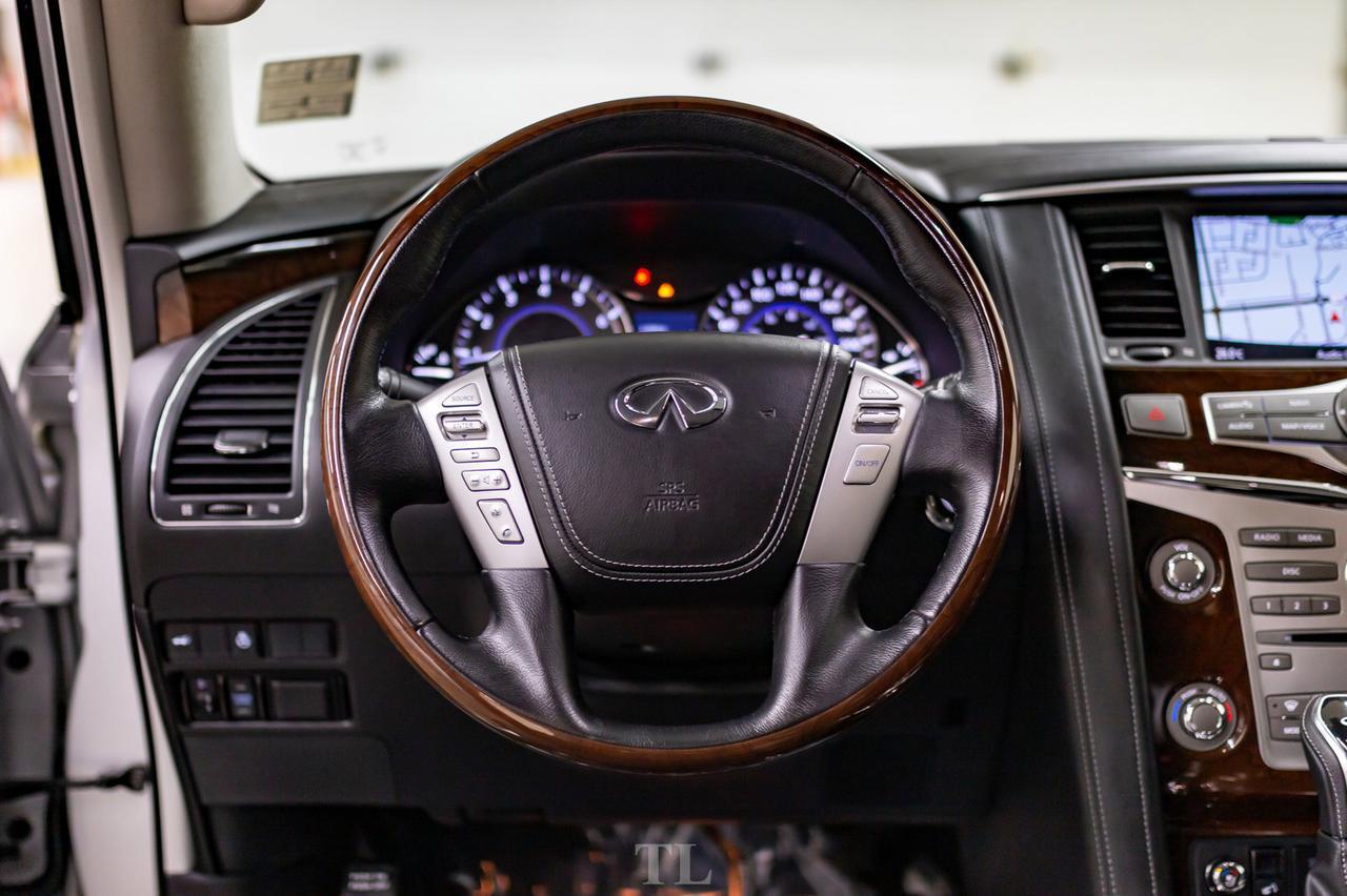 2019 Infiniti QX80 AWD Luxury Edition Leather Roof Nav TV's Red Deer AB