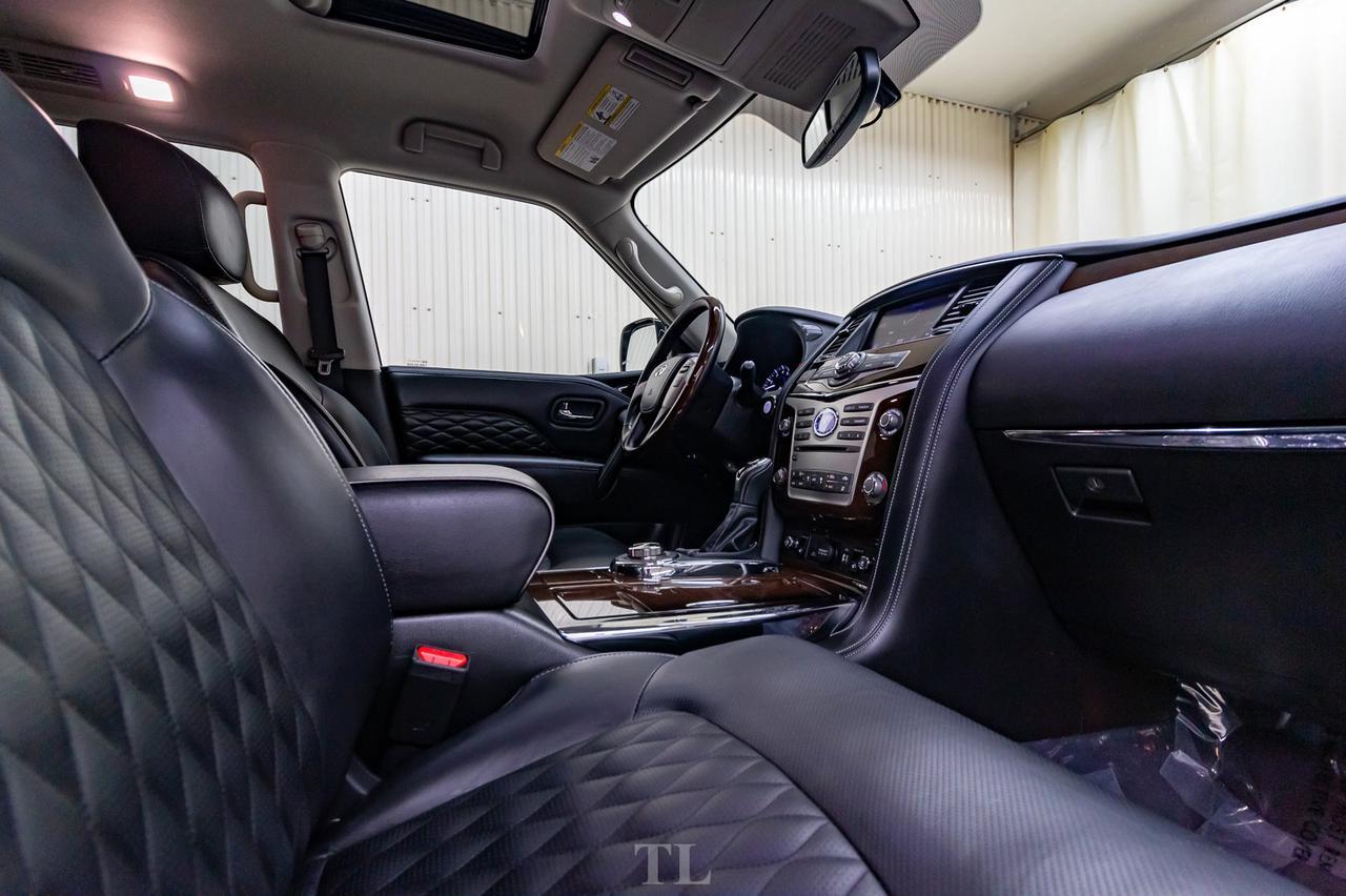 2019 Infiniti QX80 AWD Luxury Edition Leather Roof Nav TV's Red Deer AB
