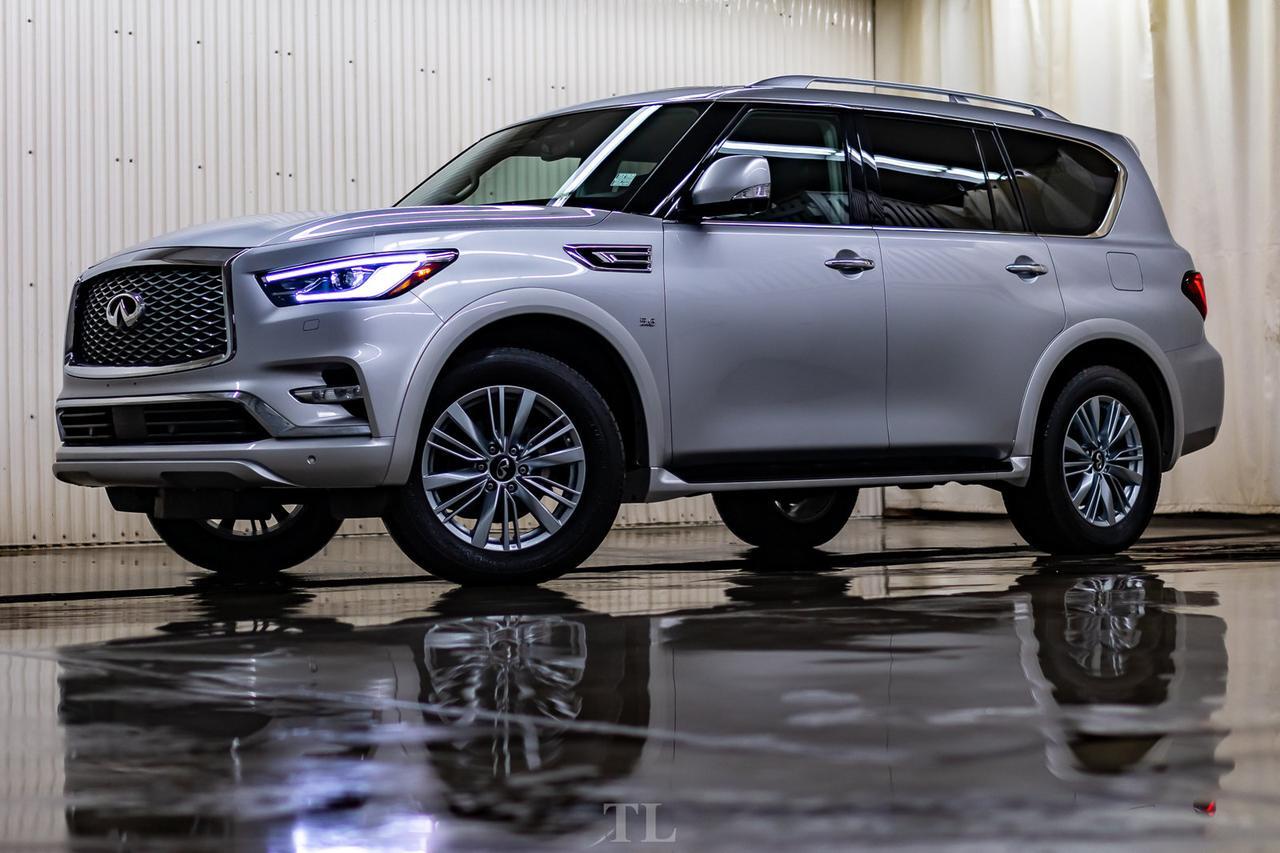 2019 Infiniti QX80 AWD Luxury Edition Leather Roof Nav TV's Red Deer AB