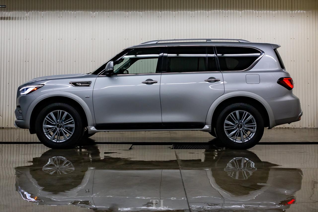 2019 Infiniti QX80 AWD Luxury Edition Leather Roof Nav TV's Red Deer AB