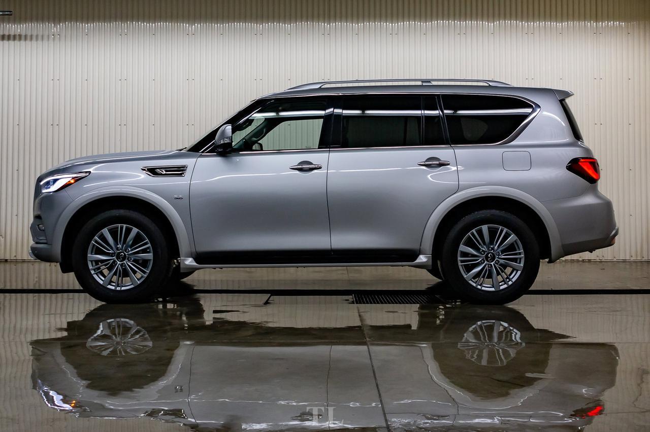 2019 Infiniti QX80 AWD Luxury Edition Leather Roof Nav TV's Red Deer AB