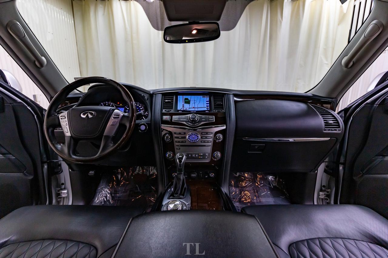 2019 Infiniti QX80 AWD Luxury Edition Leather Roof Nav TV's Red Deer AB
