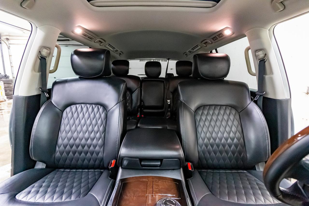 2019 Infiniti QX80 AWD Luxury Edition Leather Roof Nav TV's Red Deer AB