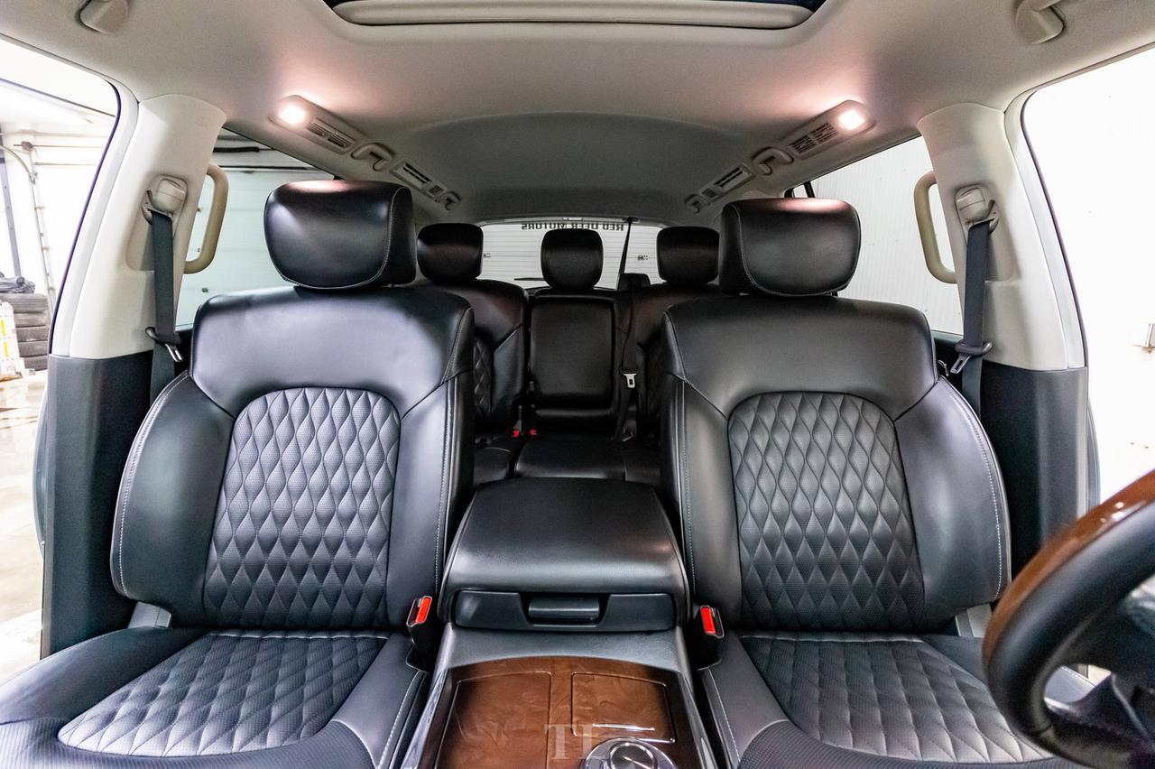 2019 Infiniti QX80 AWD Luxury Edition Leather Roof Nav TV's Red Deer AB
