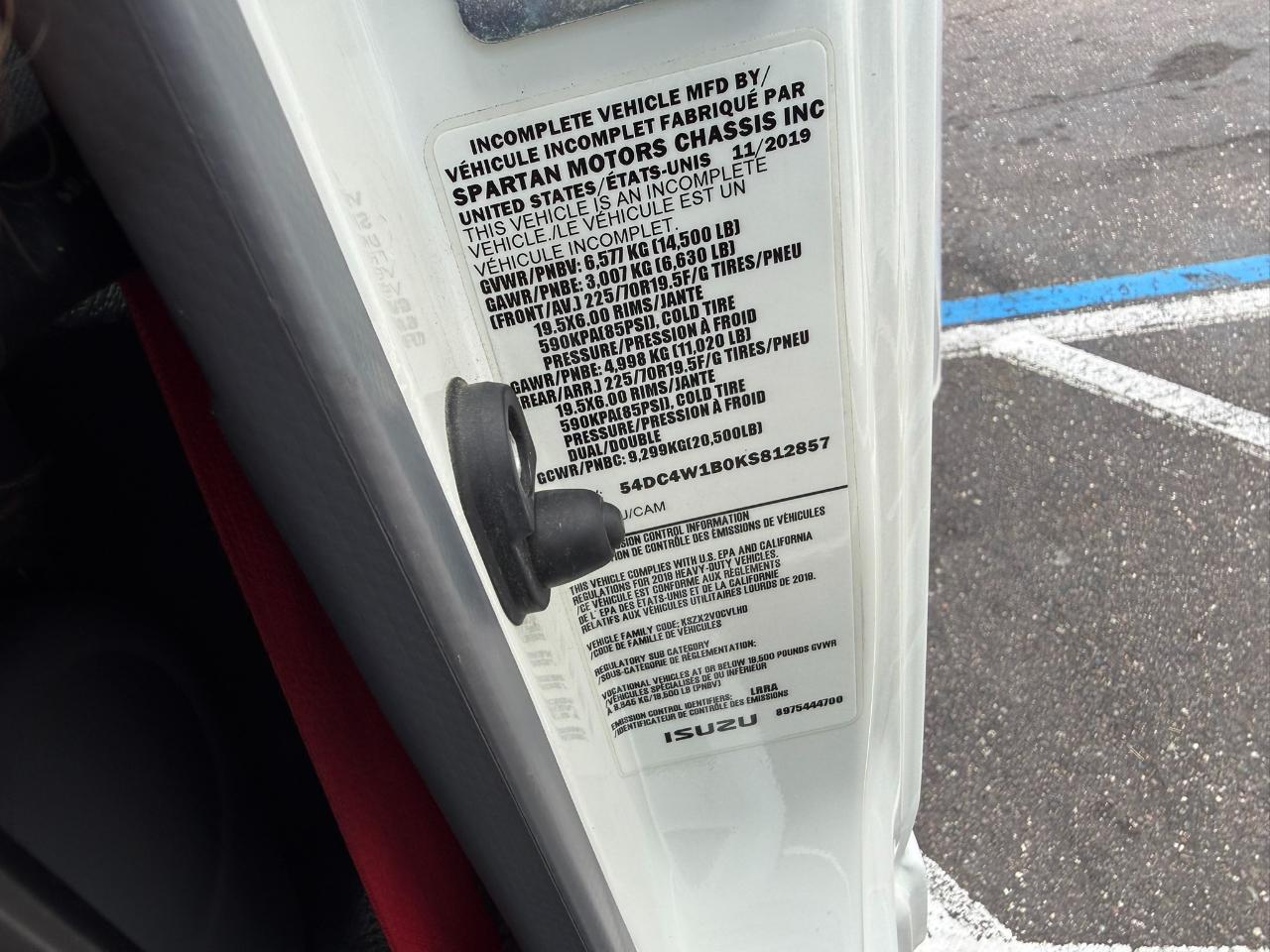 2019 Isuzu NPR GAS REG Jacksonville FL