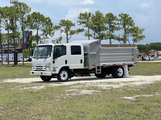 2019 Isuzu NPR-HD Crew Cab GAS 14&apos; Aluminum Landscape Dump Truck Homestead FL