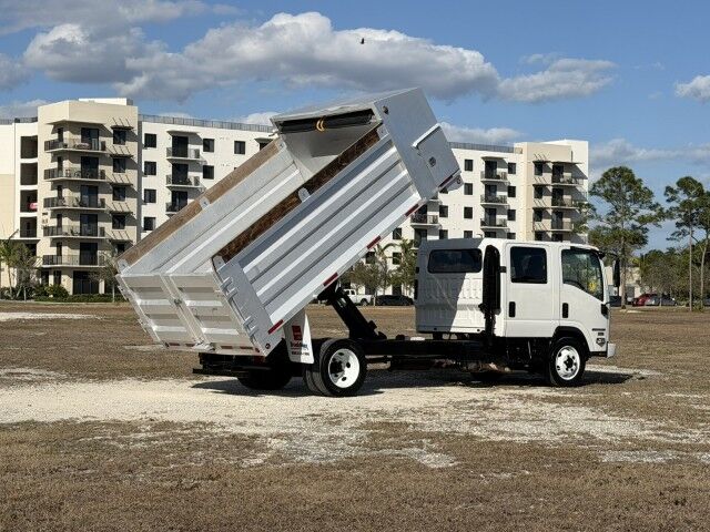 2019 Isuzu NPR-HD Crew Cab GAS 14' Aluminum Landscape Dump Truck