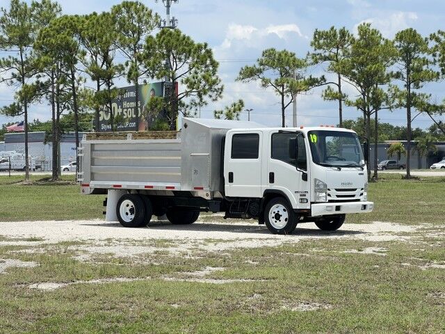 2019 Isuzu NPR-HD Crew Cab GAS 14&apos; Aluminum Landscape Dump Truck