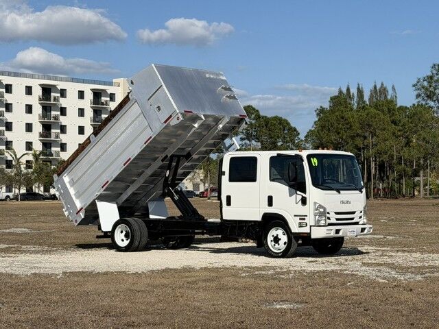 2019 Isuzu NPR-HD Crew Cab GAS 14' Aluminum Landscape Dump Truck Homestead FL