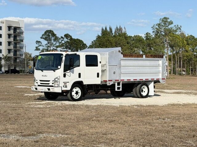 2019 Isuzu NPR-HD Crew Cab GAS 14' Aluminum Landscape Dump Truck Homestead FL