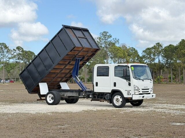 2019 Isuzu NPR-HD Crew Cab GAS 14' Steel Dump Truck