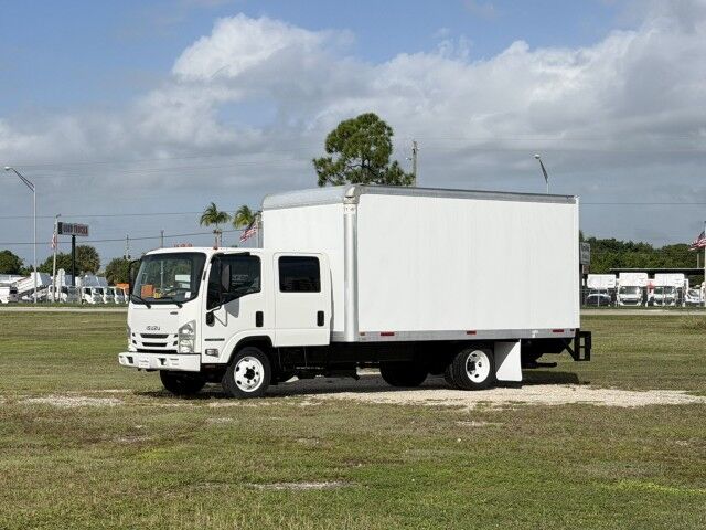 2019 Isuzu NPR-HD Crew Cab GAS 16' Dry Box Truck with 1,500 lbs. Lift Gate