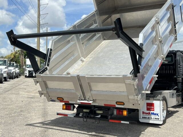 2019 Isuzu NRR Crew Cab 14&apos; Aluminum Landscape Dump Truck with Tree Spades Miami FL