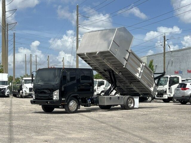 2019 Isuzu NRR Crew Cab 14&apos; Aluminum Landscape Dump Truck with Tree Spades Miami FL
