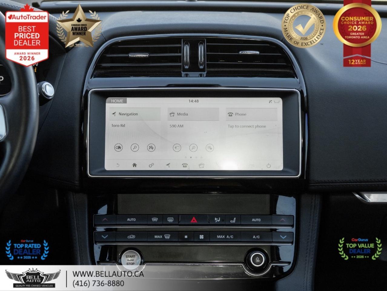 2019 Jaguar F-PACE Portfolio | NAVI | B.CAM | PANO | MERIDIAN | NOACCIDENT Toronto ON