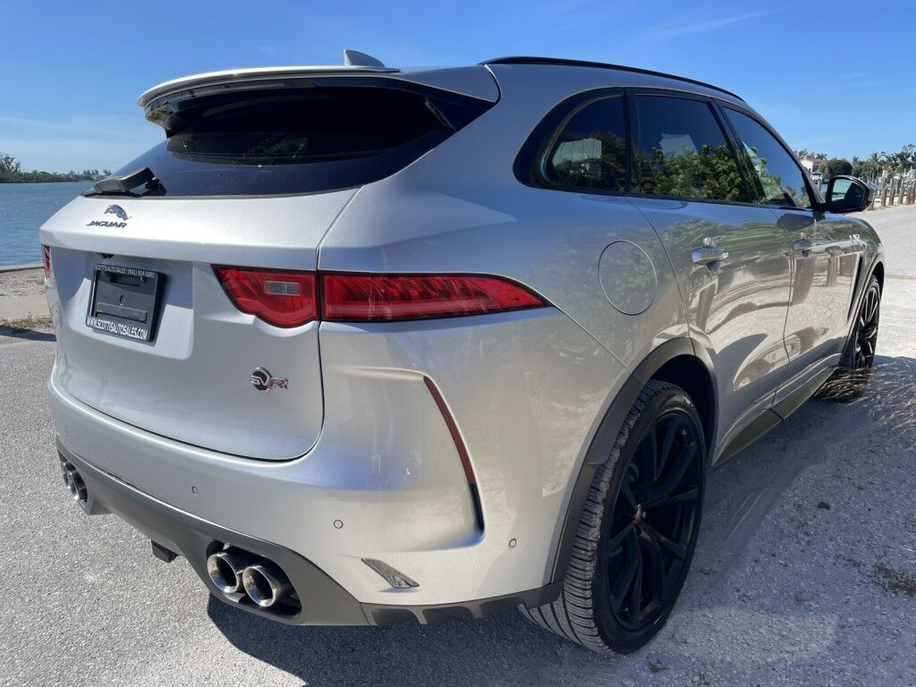 2019 Jaguar F-PACE SVR~SUPERCHARGED V8~CRUISE CONTROL~BLIND SPOT WARNING~CAMERA SYSTEM~COOLED SEATS~DRIVER CONNECT PACKAGE~LEATHER SEATS~PANOMARIC MOONROOF / SUNROOF~PARKING SENSORS~POWER SEATS~PREMIUM SOUND SYSTEM~TRAILER WIRING Sarasota FL