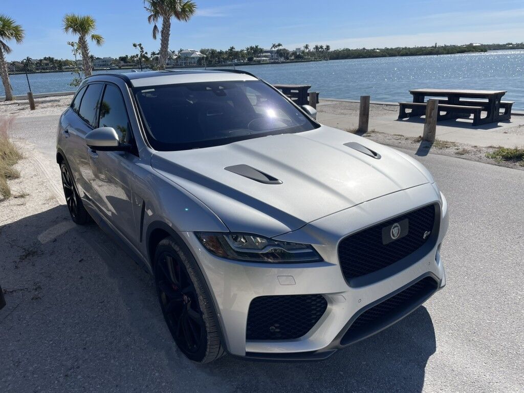 2019 Jaguar F-PACE SVR~SUPERCHARGED V8~CRUISE CONTROL~BLIND SPOT WARNING~CAMERA SYSTEM~COOLED SEATS~DRIVER CONNECT PACKAGE~LEATHER SEATS~PANOMARIC MOONROOF / SUNROOF~PARKING SENSORS~POWER SEATS~PREMIUM SOUND SYSTEM~TRAILER WIRING Sarasota FL