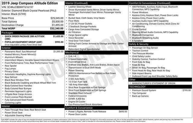 2019 Jeep Compass Altitude Raleigh NC