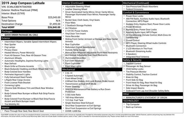 2019 Jeep Compass Latitude Raleigh NC