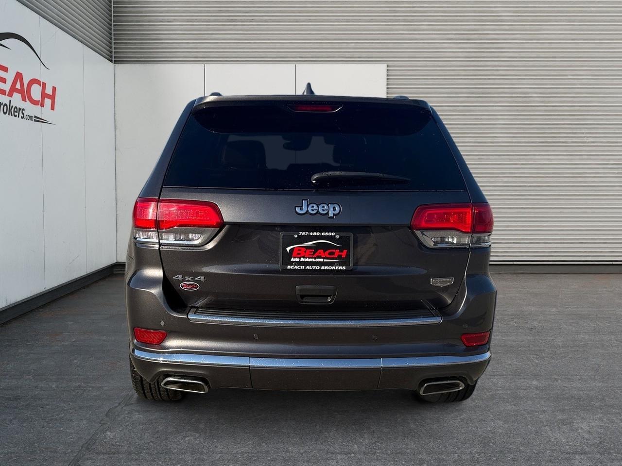 2019 Jeep Grand Cherokee Summit, HEATED AND VENTILATED, HEATED REAR SEATS, HEATED STEERING WHEEL, MOONROOF, APPLE CARPLAY/ANDROID AUTO, WIFI, POWER LIFTGATE, HEATED/POWERED MIRRORS, BACKUP CAMERA, REMOTE START, CLEAN CARFAX! Norfolk VA