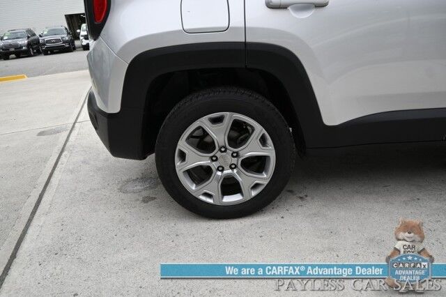 2019 Jeep Renegade Limited / 4X4 / Automatic / Auto Start / Power & Heated Leather Seats / Heated Steering Wheel / NAV / Apple CarPlay & Android Auto / Back Up Camera / Keyless Entry & Start / Tow Pkg / 29 MPG / 1-Owner Anchorage AK