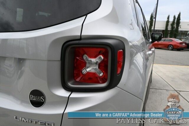 2019 Jeep Renegade Limited / 4X4 / Automatic / Auto Start / Power & Heated Leather Seats / Heated Steering Wheel / NAV / Apple CarPlay & Android Auto / Back Up Camera / Keyless Entry & Start / Tow Pkg / 29 MPG / 1-Owner Anchorage AK