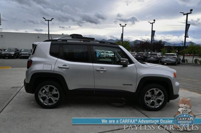 2019 Jeep Renegade Limited / 4X4 / Automatic / Auto Start / Power & Heated Leather Seats / Heated Steering Wheel / NAV / Apple CarPlay & Android Auto / Back Up Camera / Keyless Entry & Start / Tow Pkg / 29 MPG / 1-Owner Anchorage AK
