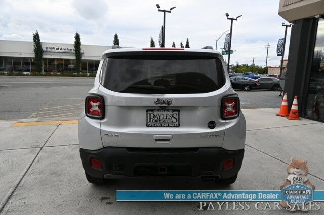 2019 Jeep Renegade Limited / 4X4 / Automatic / Auto Start / Power & Heated Leather Seats / Heated Steering Wheel / NAV / Apple CarPlay & Android Auto / Back Up Camera / Keyless Entry & Start / Tow Pkg / 29 MPG / 1-Owner Anchorage AK