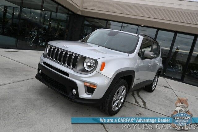 2019 Jeep Renegade Limited / 4X4 / Automatic / Auto Start / Power & Heated Leather Seats / Heated Steering Wheel / NAV / Apple CarPlay & Android Auto / Back Up Camera / Keyless Entry & Start / Tow Pkg / 29 MPG / 1-Owner Anchorage AK