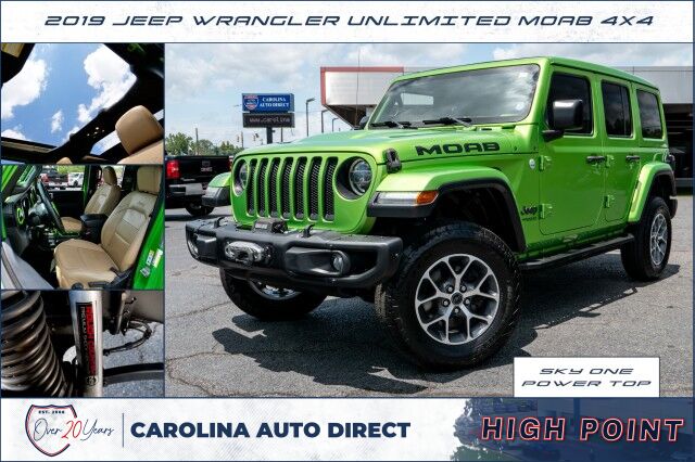 2019 Jeep Wrangler Unlimited Moab 4X4 / Sky One Power Top / Steel Front Bumper!