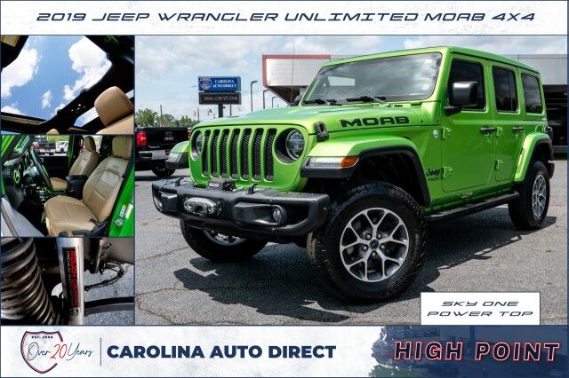 2019 Jeep Wrangler Unlimited Moab 4X4 / Sky One Power Top / Steel Front Bumper!
