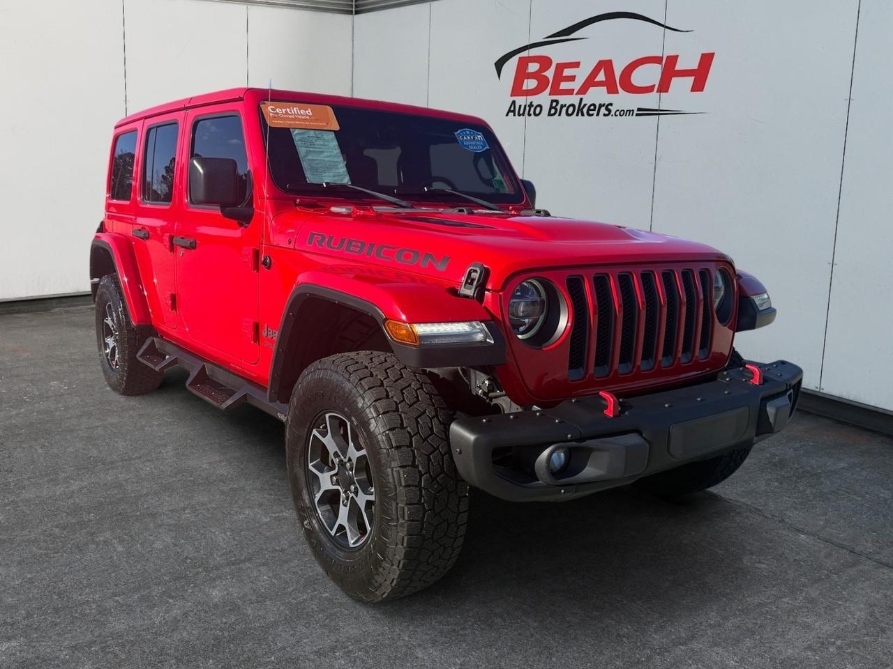 2019 Jeep Wrangler Unlimited RUBICON, 4X4, HEATED SEATS, HEATED STEERING WHEEL, ALPINE SPEAKERS, NAVIGATION, UCONNECT, BLIND SPOT ALERT, KEYLESS START, REMOTE START, CLEAN CARFAX, YOUR NEXT ADVENTURE IS WAITING!!!