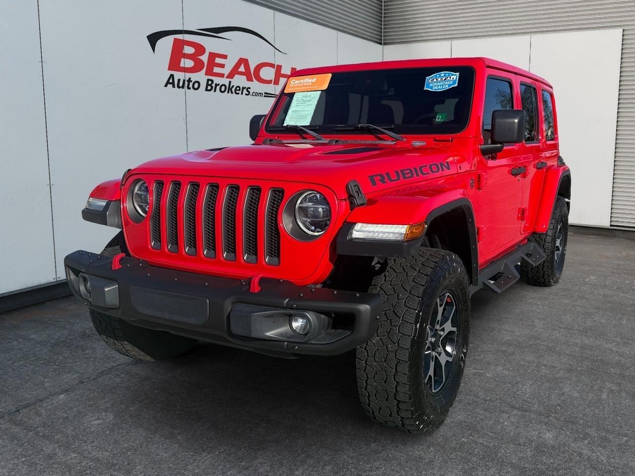 2019 Jeep Wrangler Unlimited RUBICON, 4X4, HEATED SEATS, HEATED STEERING WHEEL, ALPINE SPEAKERS, NAVIGATION, UCONNECT, BLIND SPOT ALERT, KEYLESS START, REMOTE START, CLEAN CARFAX, YOUR NEXT ADVENTURE IS WAITING!!!