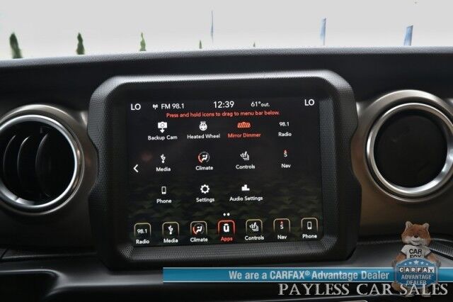 2019 Jeep Wrangler Unlimited Rubicon / 4X4 / Hard Top / Automatic / Heated Leather Seats & Steering Wheel / Navigation / Auto Start / Alpine Speakers / Adaptive Cruise / Blind Spot Alert / Back Up Camera / Keyless Entry & Start / Tow Pkg Anchorage AK
