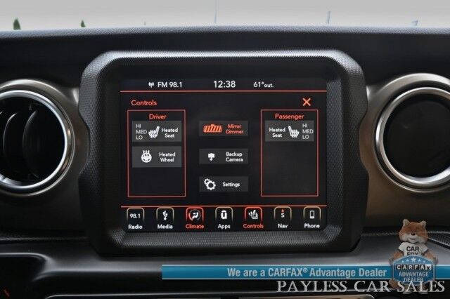 2019 Jeep Wrangler Unlimited Rubicon / 4X4 / Hard Top / Automatic / Heated Leather Seats & Steering Wheel / Navigation / Auto Start / Alpine Speakers / Adaptive Cruise / Blind Spot Alert / Back Up Camera / Keyless Entry & Start / Tow Pkg Anchorage AK