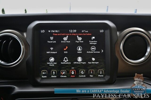 2019 Jeep Wrangler Unlimited Rubicon / 4X4 / Hard Top / Automatic / Heated Leather Seats & Steering Wheel / Navigation / Auto Start / Alpine Speakers / Adaptive Cruise / Blind Spot Alert / Back Up Camera / Keyless Entry & Start / Tow Pkg Anchorage AK