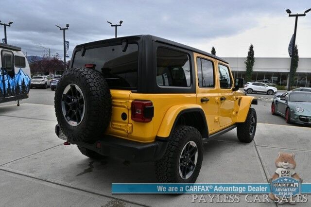 2019 Jeep Wrangler Unlimited Rubicon / 4X4 / Hard Top / Automatic / Heated Leather Seats & Steering Wheel / Navigation / Auto Start / Alpine Speakers / Adaptive Cruise / Blind Spot Alert / Back Up Camera / Keyless Entry & Start / Tow Pkg Anchorage AK