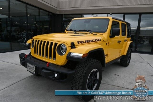 2019 Jeep Wrangler Unlimited Rubicon / 4X4 / Hard Top / Automatic / Heated Leather Seats & Steering Wheel / Navigation / Auto Start / Alpine Speakers / Adaptive Cruise / Blind Spot Alert / Back Up Camera / Keyless Entry & Start / Tow Pkg Anchorage AK