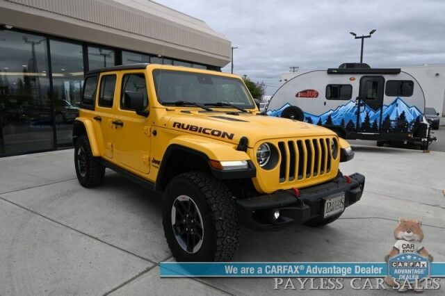 2019 Jeep Wrangler Unlimited Rubicon / 4X4 / Hard Top / Automatic / Heated Leather Seats & Steering Wheel / Navigation / Auto Start / Alpine Speakers / Adaptive Cruise / Blind Spot Alert / Back Up Camera / Keyless Entry & Start / Tow Pkg Anchorage AK
