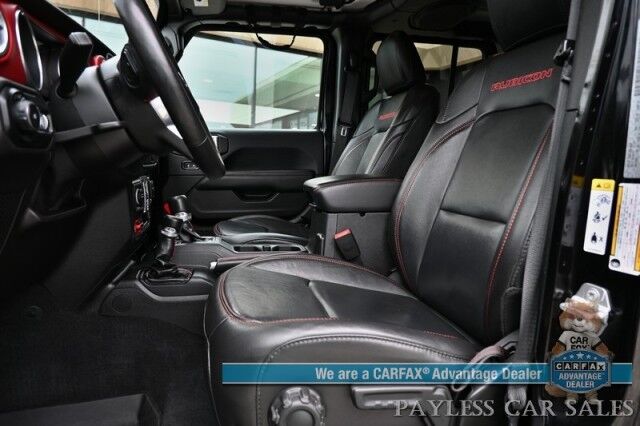 2019 Jeep Wrangler Unlimited Rubicon / 4X4 / eTorque / Hard Top / Cold Weather & Active Safety Group / Auto Start / Heated Leather Seats / Heated Steering Wheel / Blind Spot Alert / Apple CarPlay & Android Auto / Back Up Camera / Tow Pkg Anchorage AK