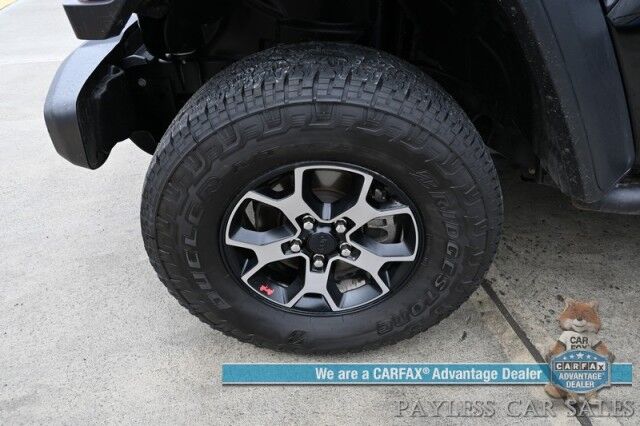 2019 Jeep Wrangler Unlimited Rubicon / 4X4 / eTorque / Hard Top / Cold Weather & Active Safety Group / Auto Start / Heated Leather Seats / Heated Steering Wheel / Blind Spot Alert / Apple CarPlay & Android Auto / Back Up Camera / Tow Pkg Anchorage AK