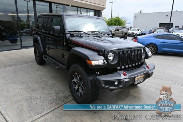 2019 Jeep Wrangler Unlimited Rubicon / 4X4 / eTorque / Hard Top / Cold Weather & Active Safety Group / Auto Start / Heated Leather Seats / Heated Steering Wheel / Blind Spot Alert / Apple CarPlay & Android Auto / Back Up Camera / Tow Pkg Anchorage AK